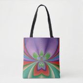 Lila Blume Tasche (Vorderseite)