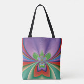 Lila Blume Tasche (Rückseite)