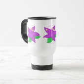 Lila Blume TASSE (Vorderseite Links)