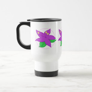 Lila Blume TASSE