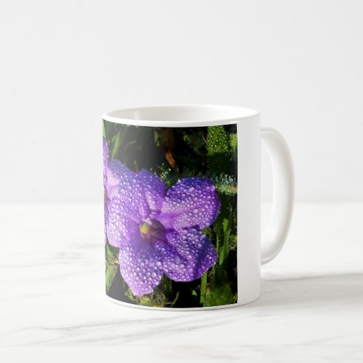 Lila Blume - Tasse (VorderseiteRechts)