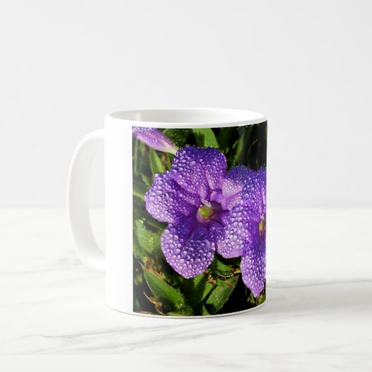 Lila Blume - Tasse (Vorderseite Links)
