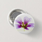 Lila Blume Tiles Stone Untersetzer Button (Vorne & Hinten)