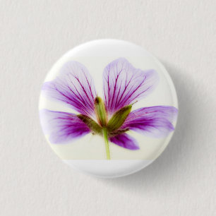 Lila Blume Tiles Stone Untersetzer Button