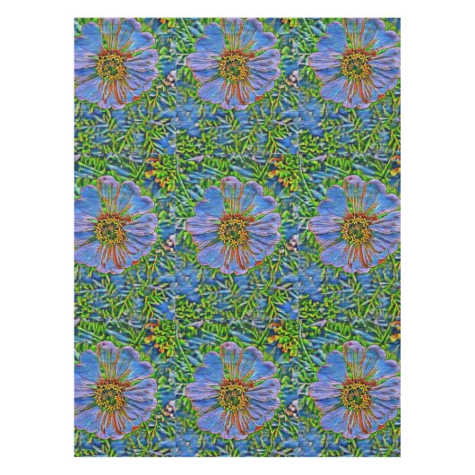 Lila Blume Tischdecke (Vorderseite)