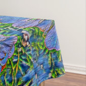 Lila Blume Tischdecke (Beispiel)