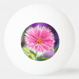 Lila Blume Tischtennisball