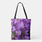 Lila Blume Tote Tasche (Rückseite)