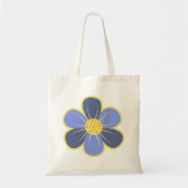 Lila Blume Tote Tasche (Vorne)