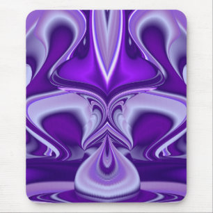 Lila Blume Traum , Abstrakte Fantasie Rainbow Art Mousepad