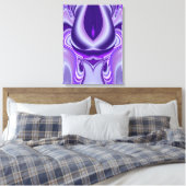 Lila Blume Traum Leinwanddruck (Insitu (Schlafzimmer))