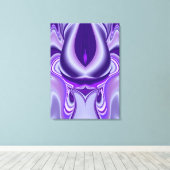 Lila Blume Traum Leinwanddruck (Insitu (Holzboden))