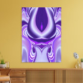 Lila Blume Traum Leinwanddruck (Insitu (Wohnzimmer))