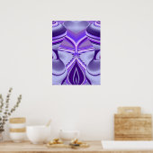 Lila Blume Traum Poster (Küche)