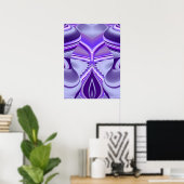 Lila Blume Traum Poster (Heimbüro)