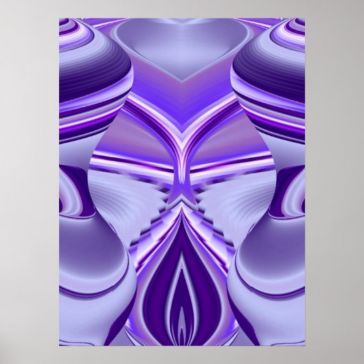 Lila Blume Traum Poster (Vorne)