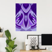 Lila Blume Traum Poster (Heimbüro)