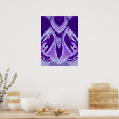 Lila Blume Traum Poster (Küche)