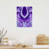 Lila Blume Traum Poster (Küche)