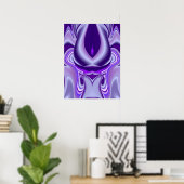 Lila Blume Traum Poster (Heimbüro)