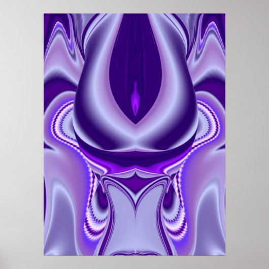 Lila Blume Traum Poster (Vorne)