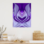 Lila Blume Traum Poster (Küche)