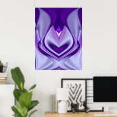 Lila Blume Traum Poster (Heimbüro)