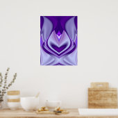 Lila Blume Traum Poster (Küche)