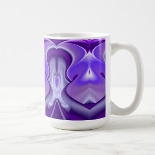 Lila Blume Träume , Abstrakte Fantasie RegenbogenK Kaffeetasse