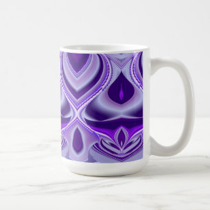 Lila Blume Träume , Abstrakte Fantasie RegenbogenK Kaffeetasse