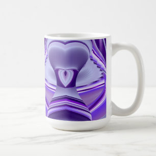 Lila Blume Träume , Abstrakte Fantasie RegenbogenK Kaffeetasse
