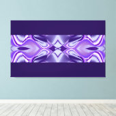 Lila Blume Träume, Abstrakte Fantasy Rainbow Art Leinwanddruck (Insitu (Holzboden))