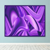 Lila Blume Träume, Abstrakte Fantasy Rainbow Art Leinwanddruck (Insitu (Holzboden))