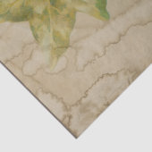 Lila Blume und Blätter auf Notfall-Entkopplung Seidenpapier (Detail)