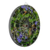 Lila Blume und Hummeln Dartscheibe (Vorderseite Links)