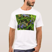 Lila Blume und Hummeln T-Shirt (Vorderseite)