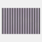 LILA BLUME UND PATTERIEN FÜR SCHWARZSILBER GESCHENKPAPIER SET (Vorderseite)