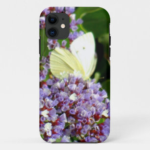 Lila Blume und Schmetterling Case-Mate iPhone Hülle