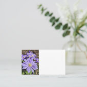 Lila Blume Visitenkarte (Stehend Vorderseite)