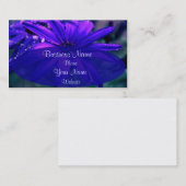 Lila Blume Visitenkarte (Vorne/Hinten)