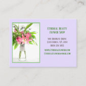 Lila Blume Visitenkarte (Vorderseite)