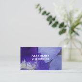 Lila Blume-Visitenkarte Visitenkarte (Stehend Vorderseite)
