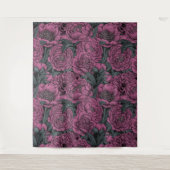 Lila Blume Wandteppich (Vorderseite)