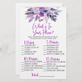 Lila Blume Was ist in Brautparty-Handy? Briefpapier (Vorne/Hinten)