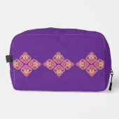 Lila Blume Waschbeutel (Vorderseite)