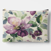 Lila Blume Wasserfarbe Zubehörtasche (Vorderseite)
