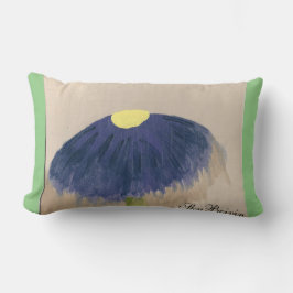 lila Blume Wasserfarben Lendenkissen