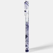 Lila Blume Wasserfarbenhandzeichnung Case-Mate iPhone Hülle (Rückseite / Links)