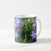 Lila Blume Weißer Kaffee Tasse (VorderseiteRechts)