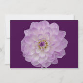 Lila Blume wirst du meine Ehrenmatrone sein? Einladung (Rückseite)